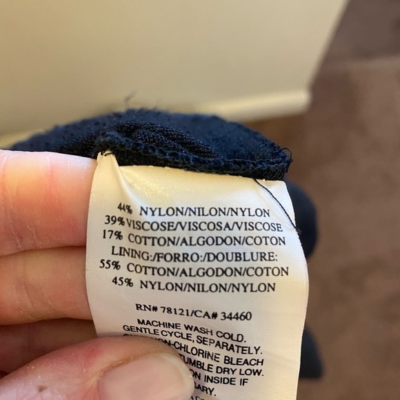 Eileen Fisher Black Nylon Jacket Zip Up Oversized - Picture 5 of 5